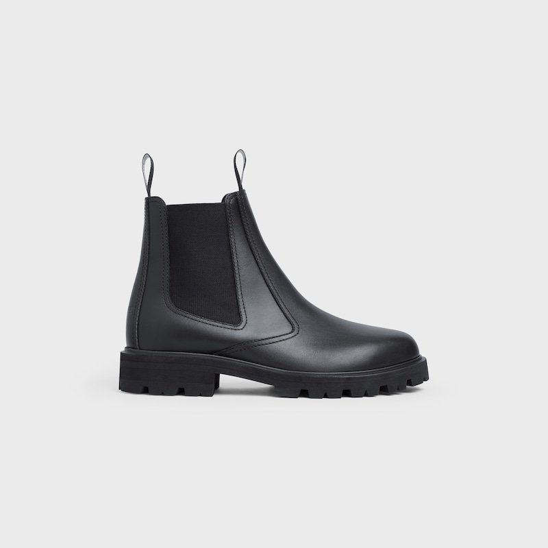 bottines chelsea celine margaret en coloris shiny bull