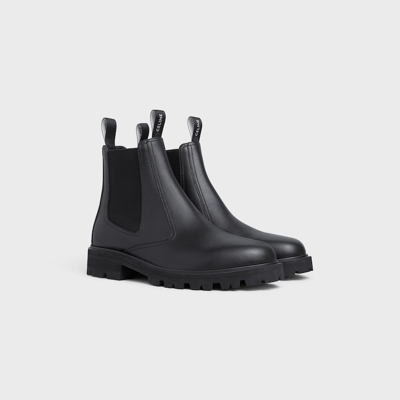 bottines chelsea celine margaret en coloris shiny bull