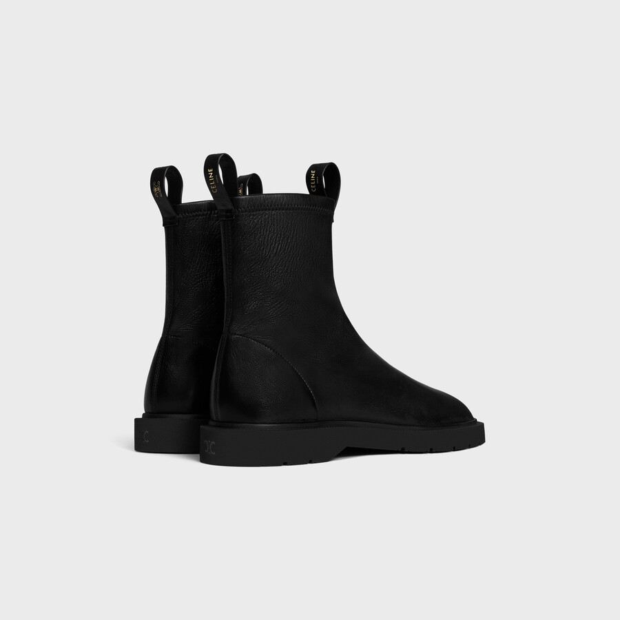 botte flash À zippage en peau dagneau extensible