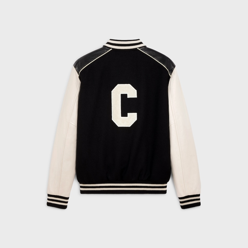 veste teddy classique en laine texturée