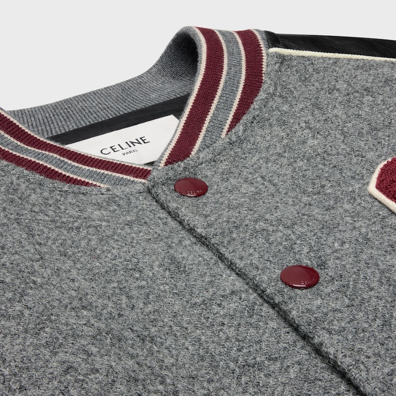 veste teddy classique en laine tricotine