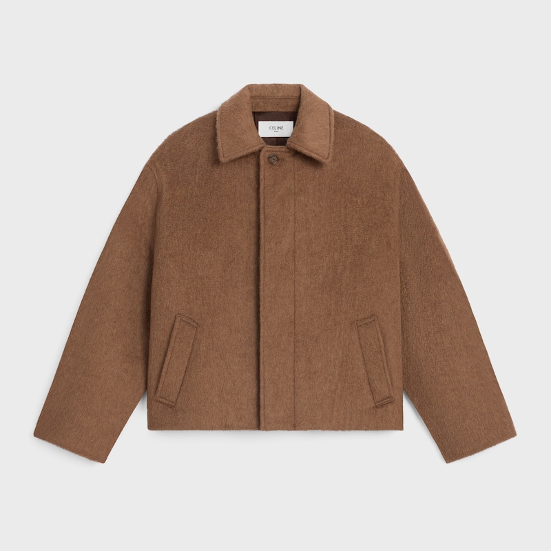 veste en cachemire double face et camel