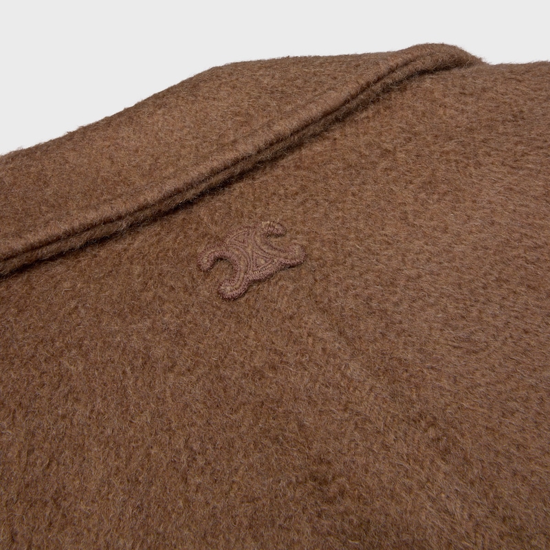veste en cachemire double face et camel