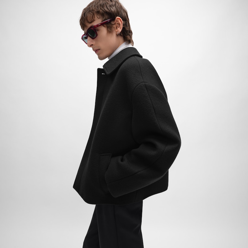 veste en feutre de laine double face