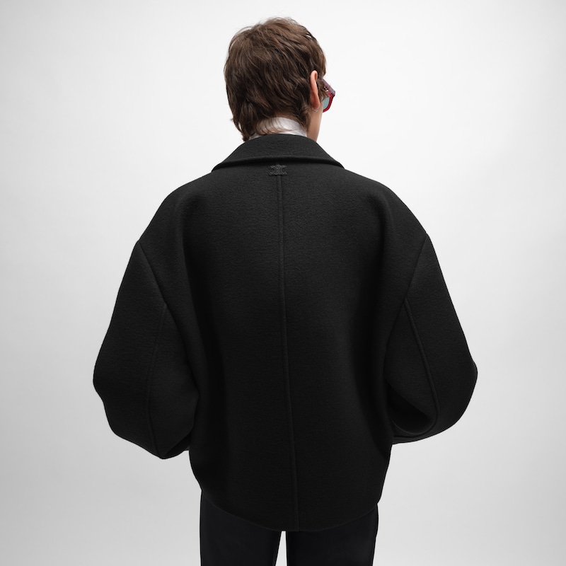 veste en feutre de laine double face