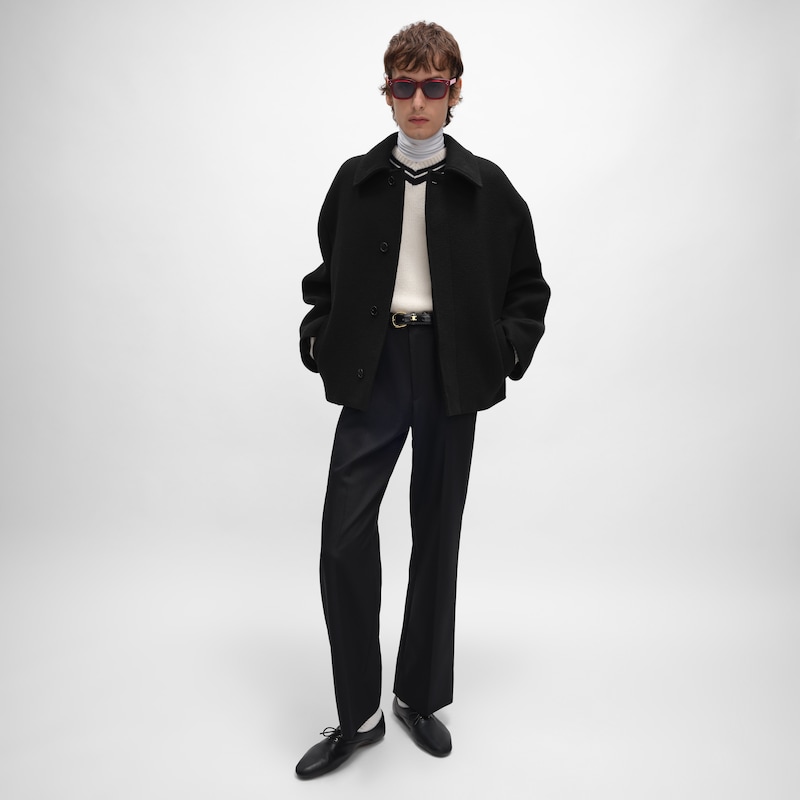 veste en feutre de laine double face