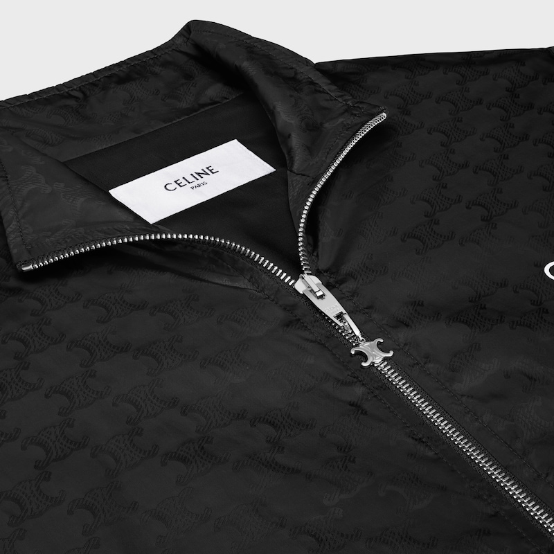 blouson céline en nylon monogrammé