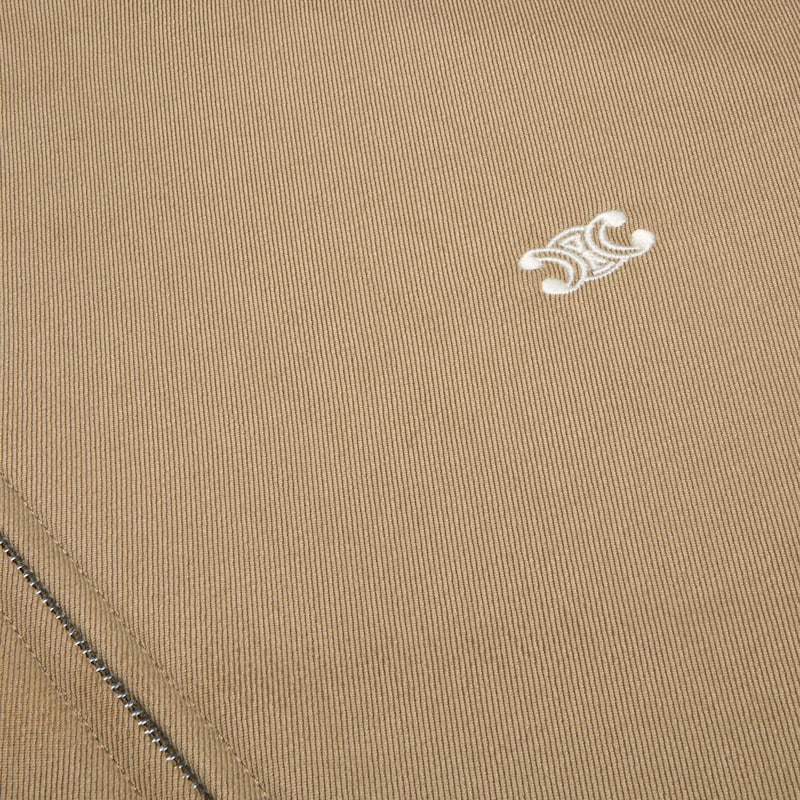 blouson en gabardine de coton et de laine