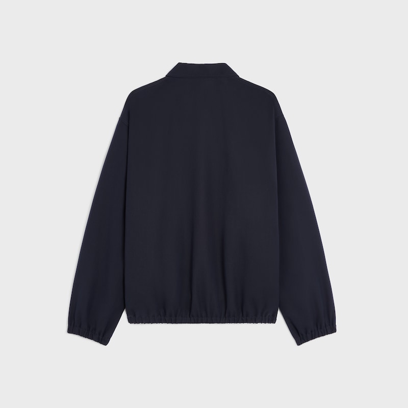 blouson en gabardine de coton et de laine