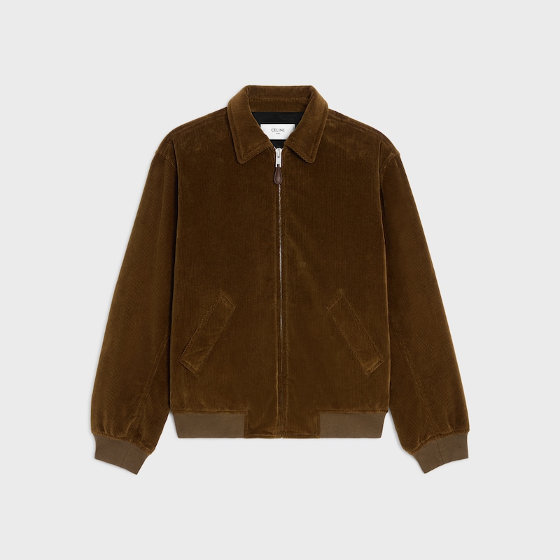 blouson aviateur en velours côtelé