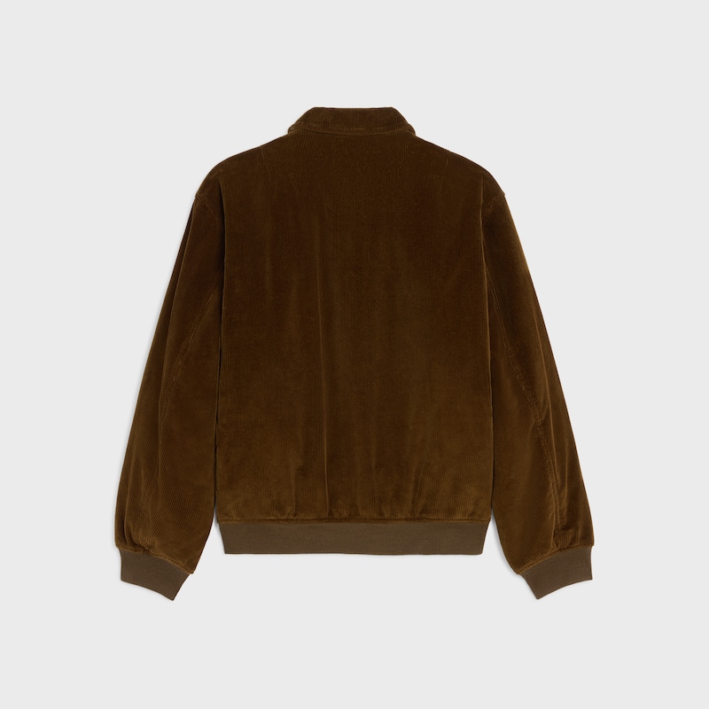blouson aviateur en velours côtelé