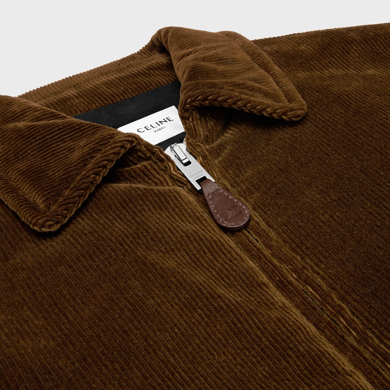 blouson aviateur en velours côtelé