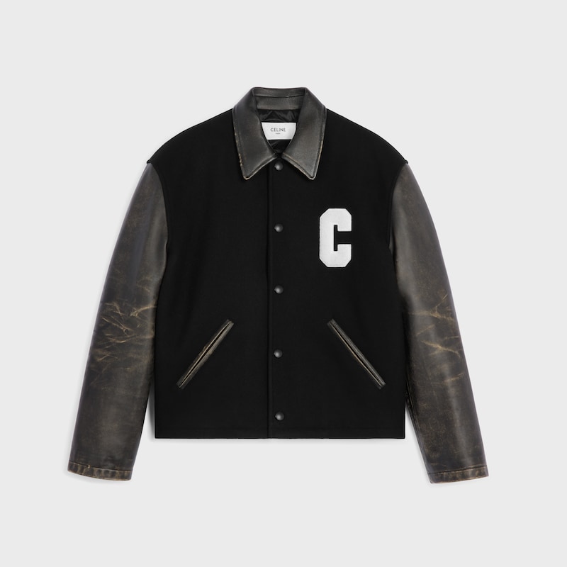 veste teddy en feutre de laine