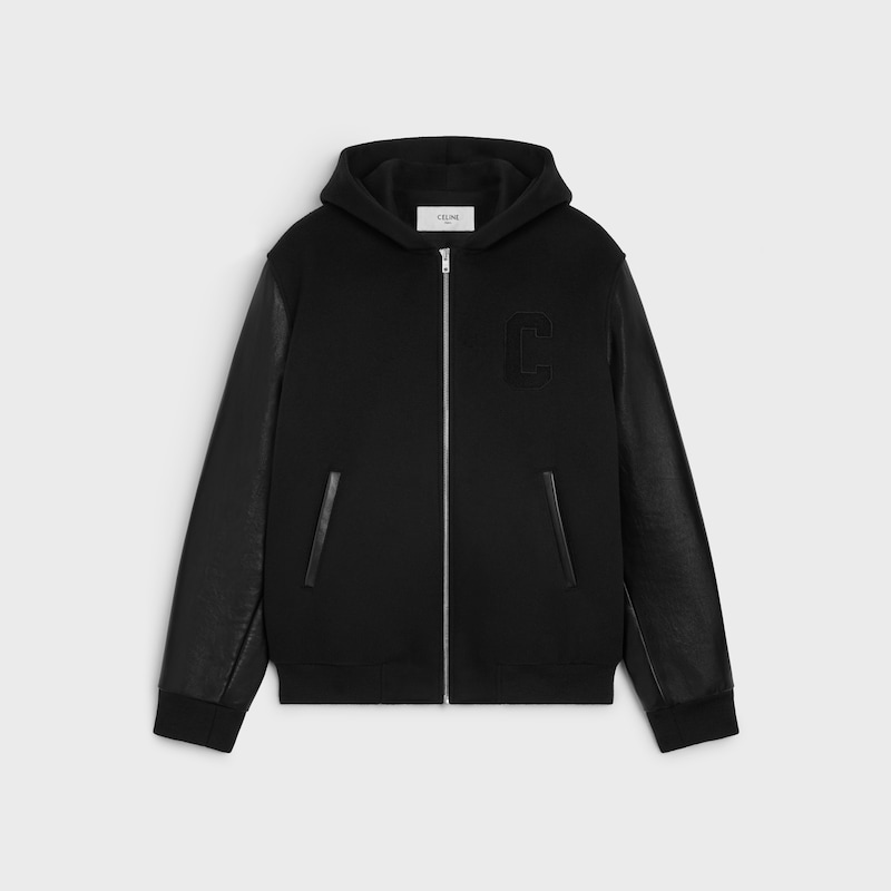 veste teddy en laine double face