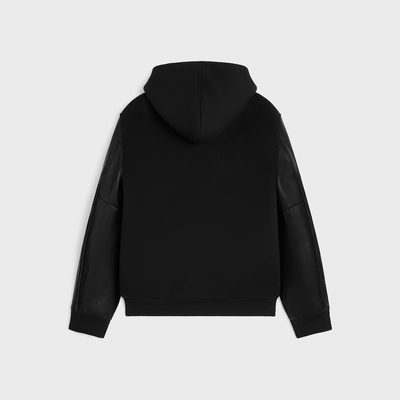 veste teddy en laine double face