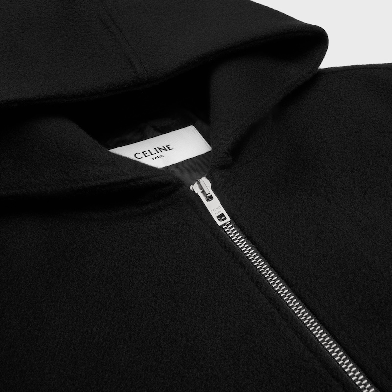 veste teddy en laine double face
