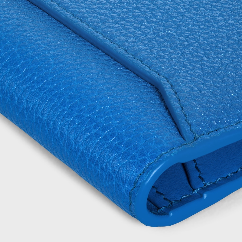 porte-cartes vertical en cuir de veau grainÉ