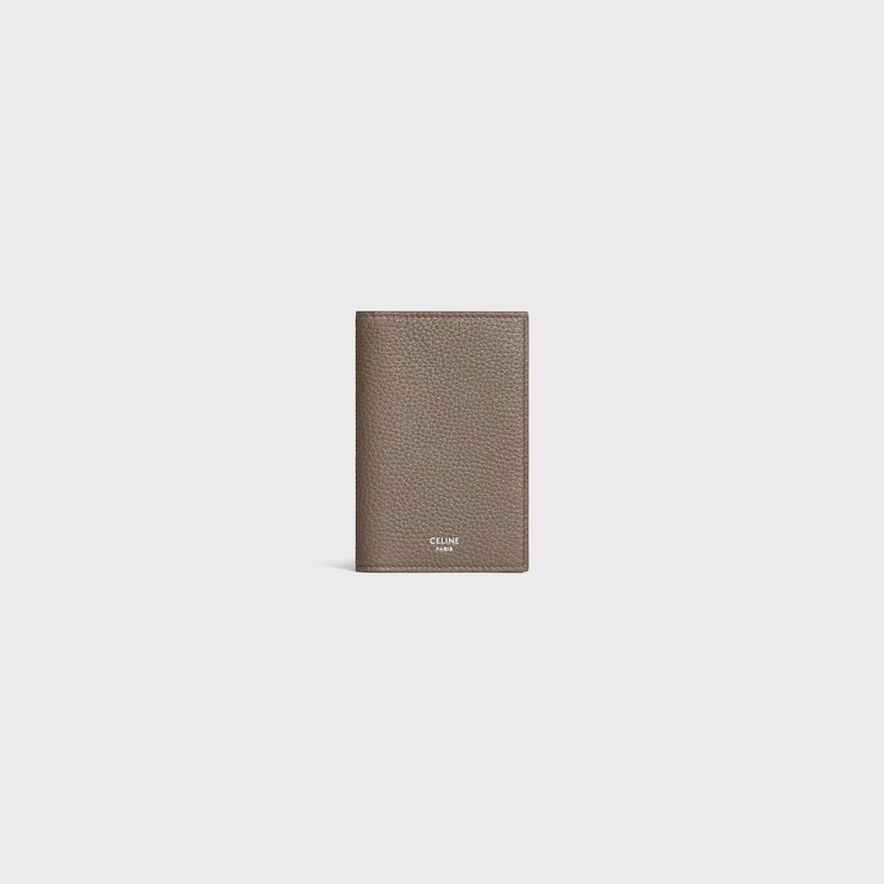 porte-cartes vertical en cuir de veau grainÉ