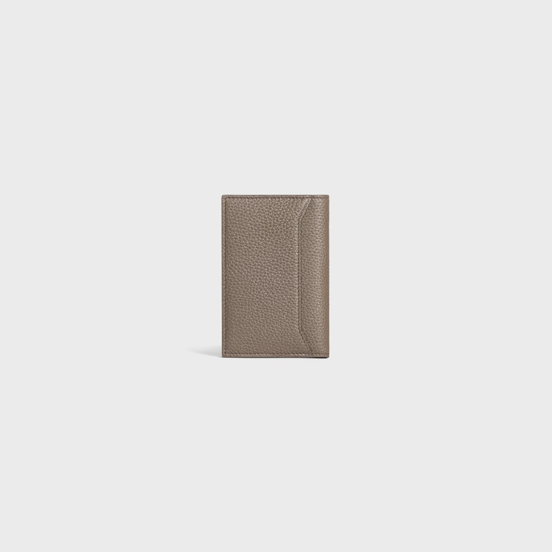 porte-cartes vertical en cuir de veau grainÉ
