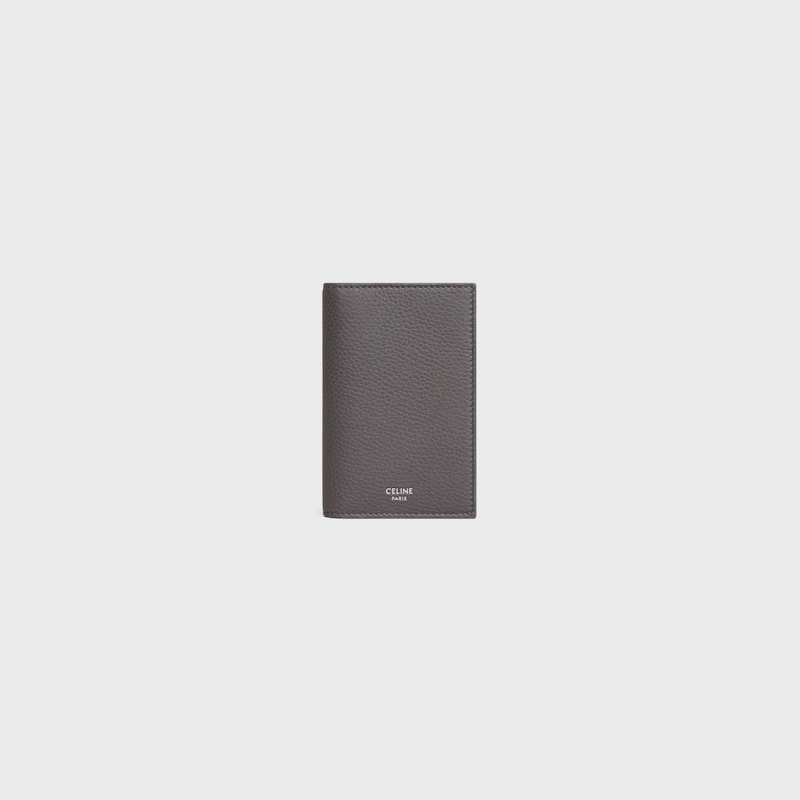 porte-cartes vertical en cuir de veau grainÉ