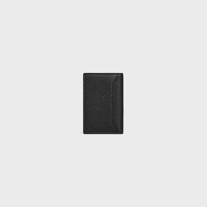 porte-cartes vertical en cuir de veau grainÉ