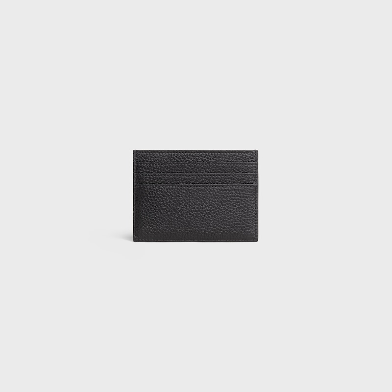 porte-cartes grand format en cuir de veau grainÉ