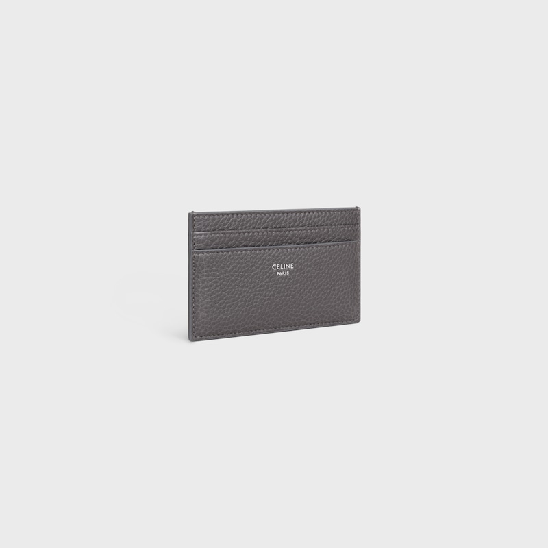porte-cartes moyen en cuir de veau grainÉ
