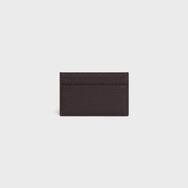porte-cartes moyen en cuir de veau grainÉ