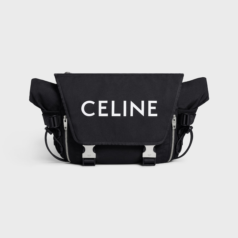 sac messager de randonnée moyen en nylon avec imprimé céline