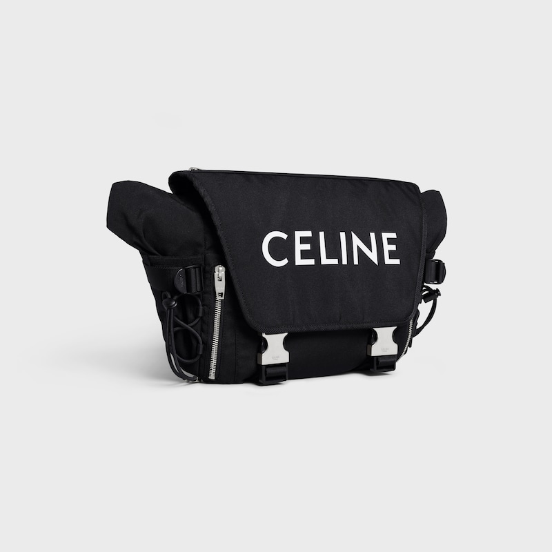 sac messager de randonnée moyen en nylon avec imprimé céline