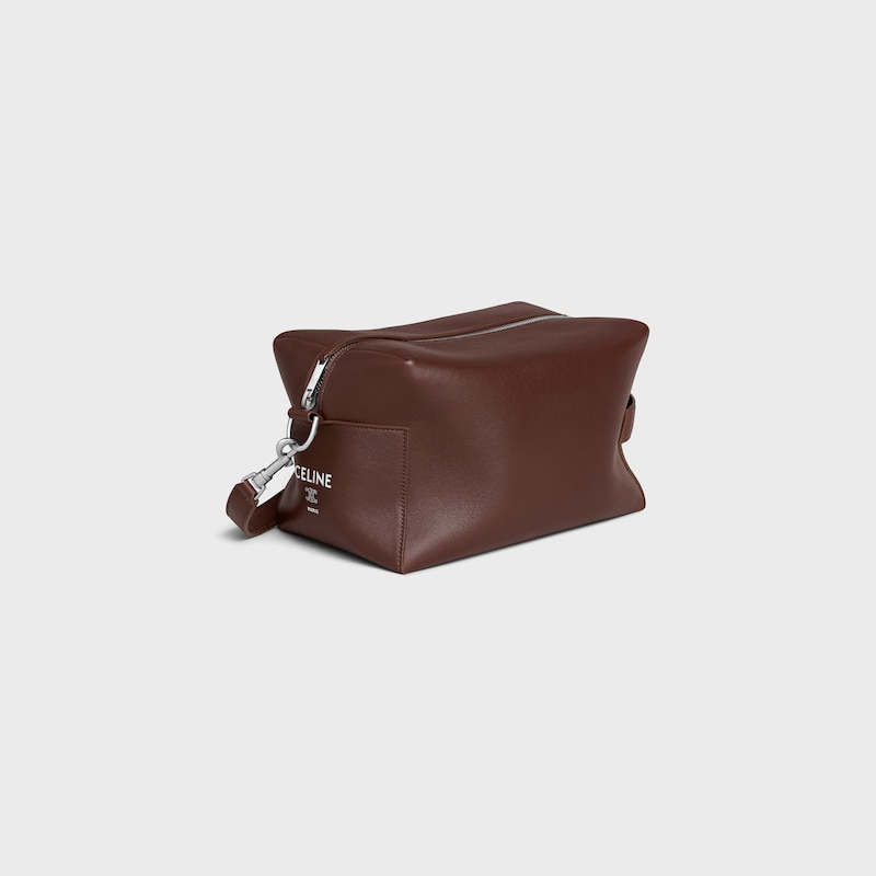 sac messager À emporter en cuir de veau lisse