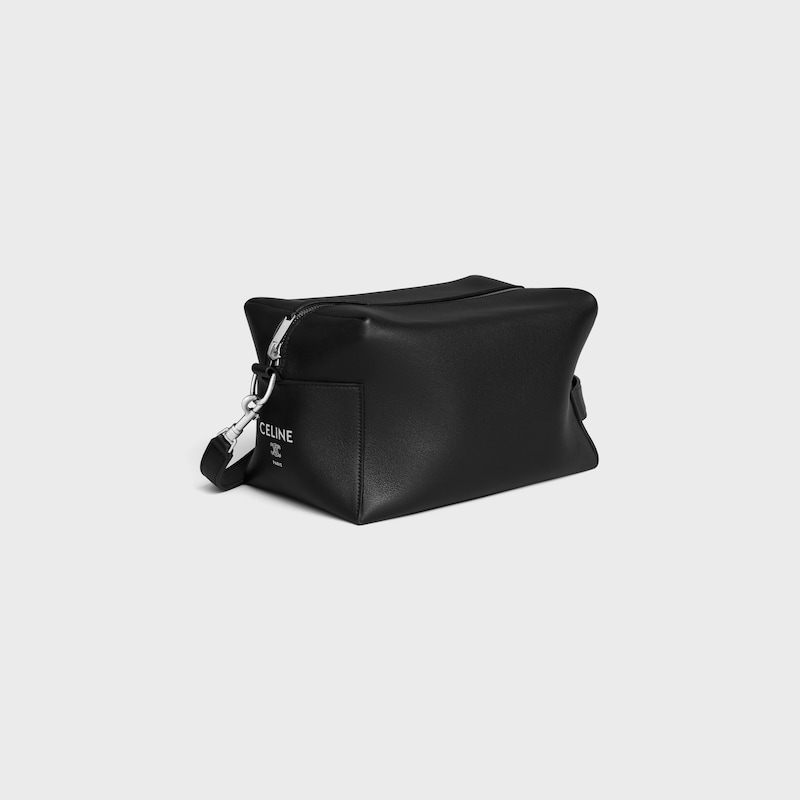 sac messager À emporter en cuir de veau lisse