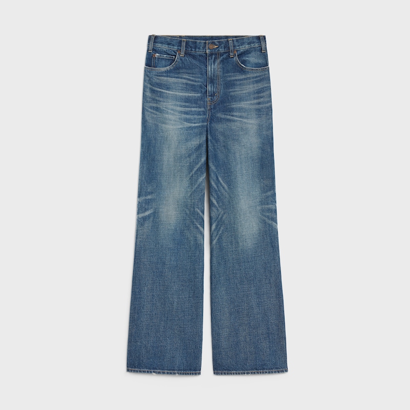 jean de surf évasé en denim de coton