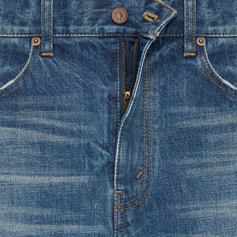 jean de surf évasé en denim de coton
