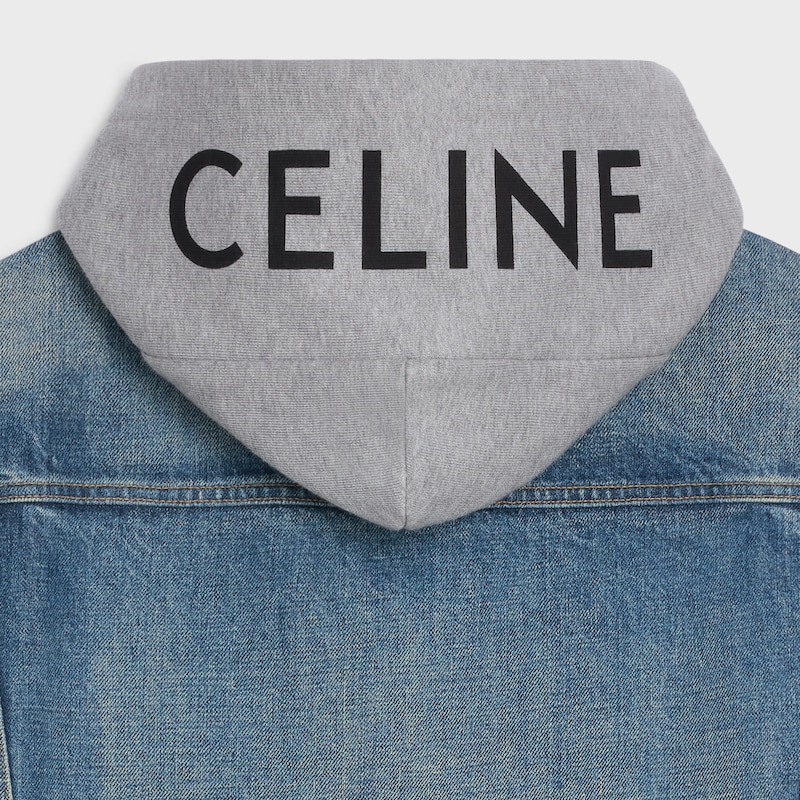 veste trucker en denim de coton
