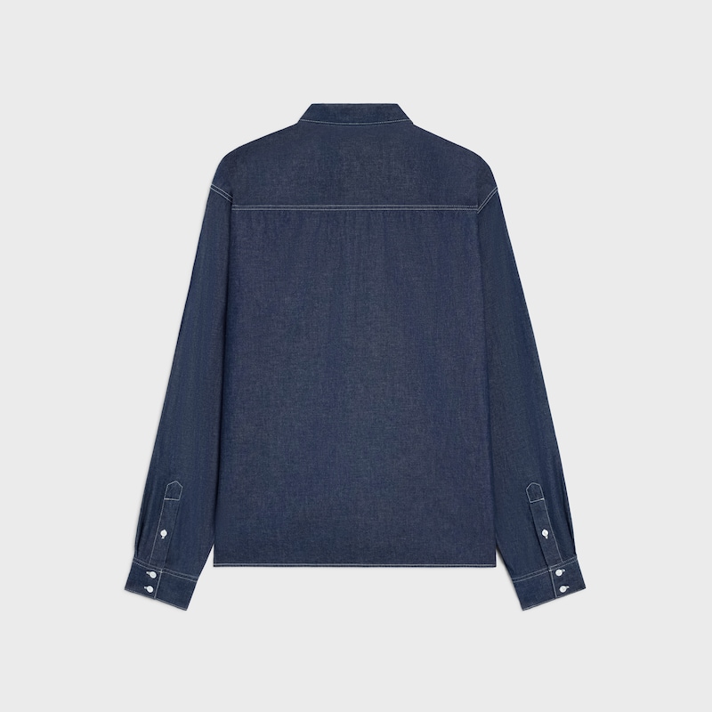 surchemise en denim de coton