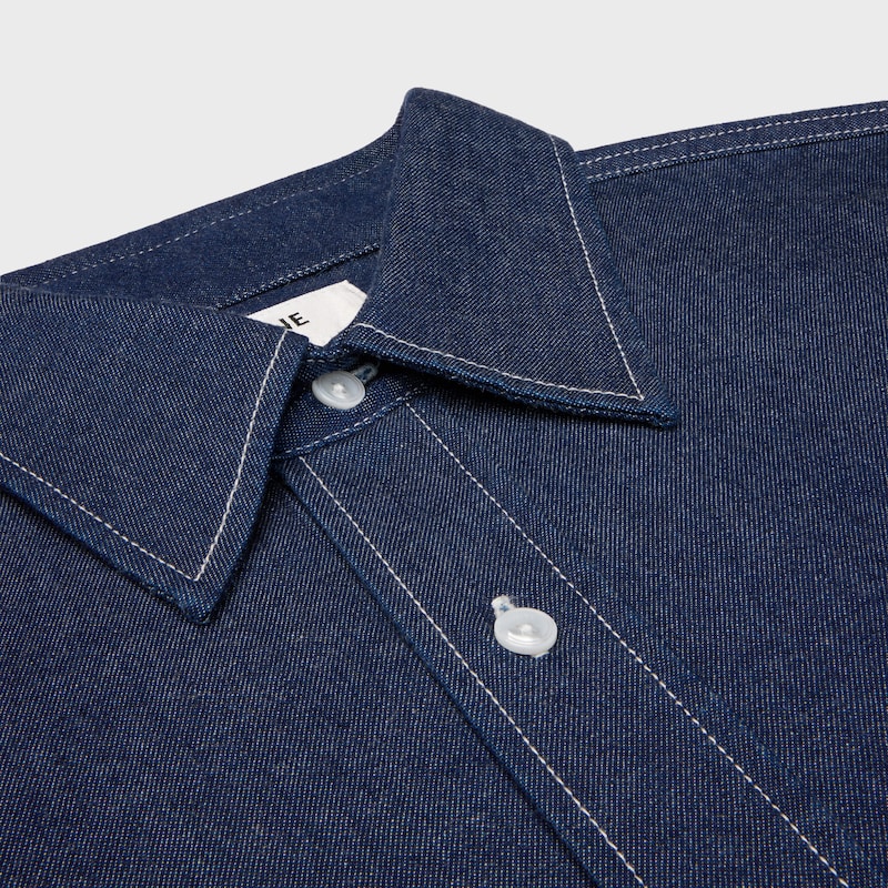 surchemise en denim de coton