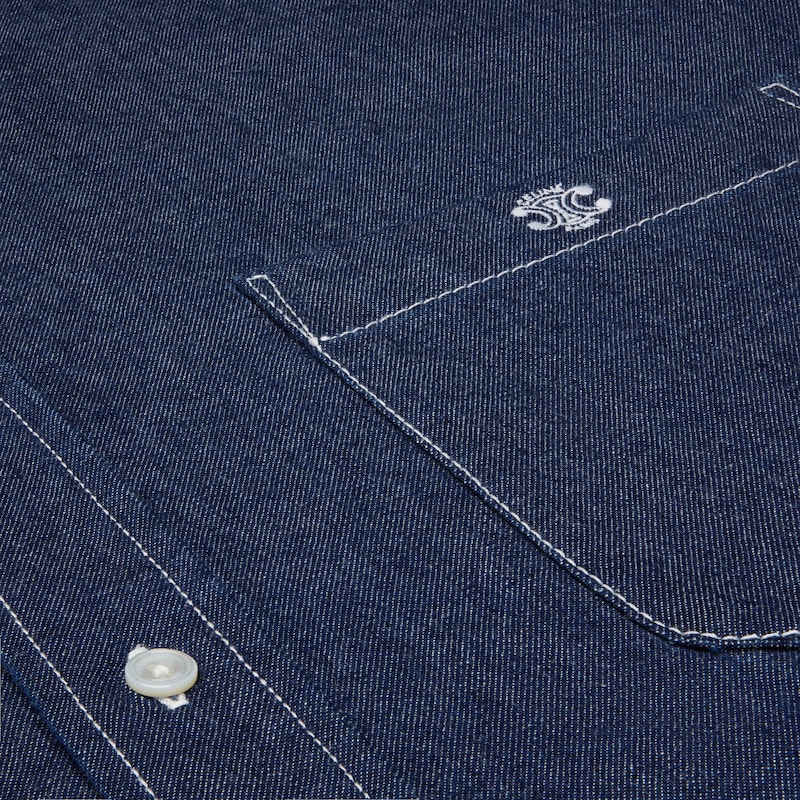 surchemise en denim de coton