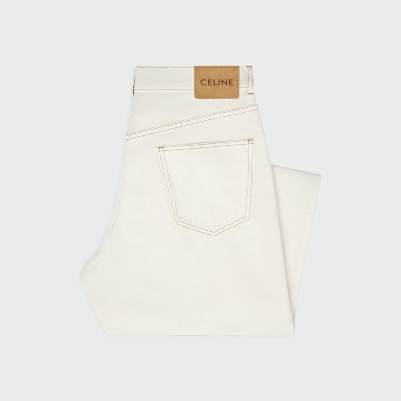 jeans max en sergé de coton épais