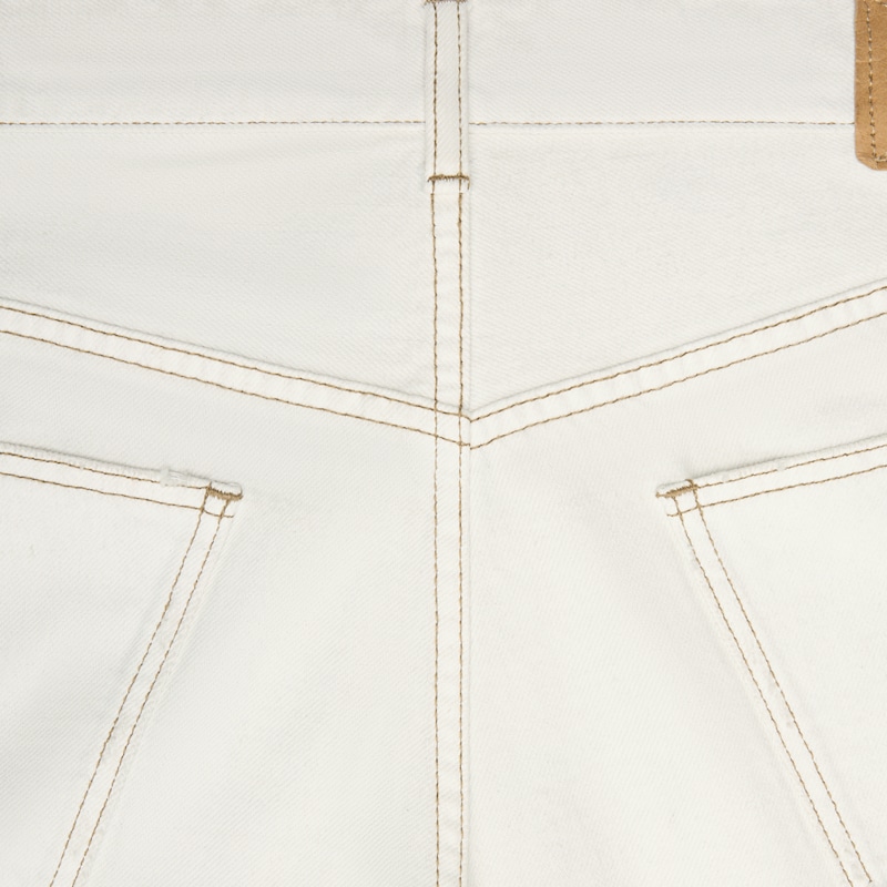 jeans max en sergé de coton épais