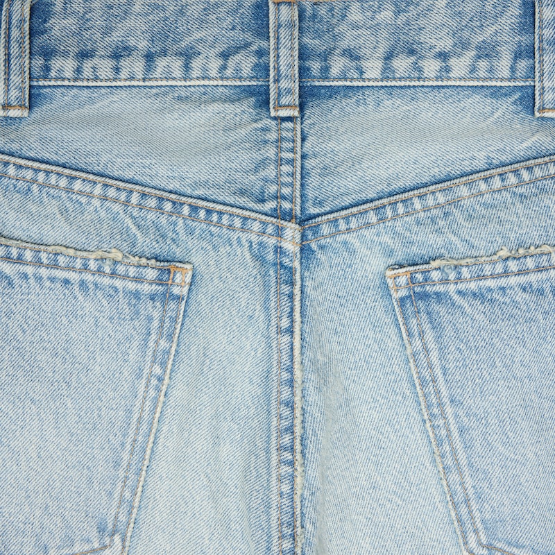 bermudes en denim de coton