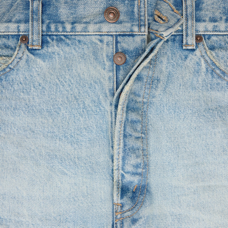 bermudes en denim de coton