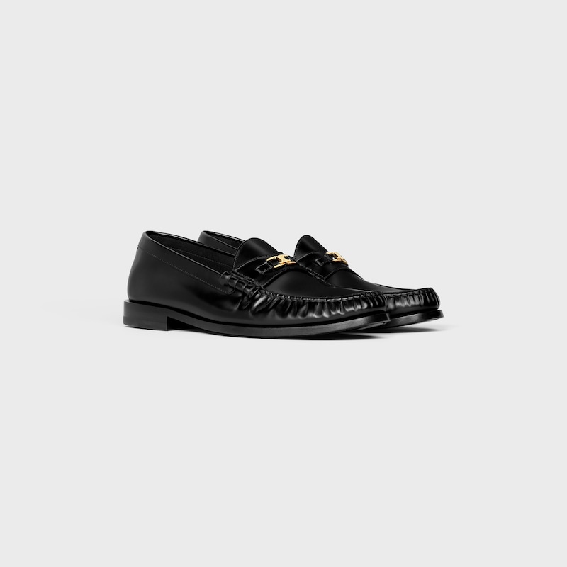 mocassins celine luco triomphe en coloris polished bull