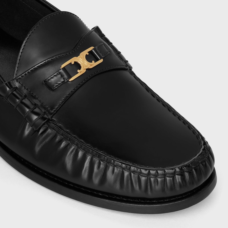 mocassins celine luco triomphe en coloris polished bull