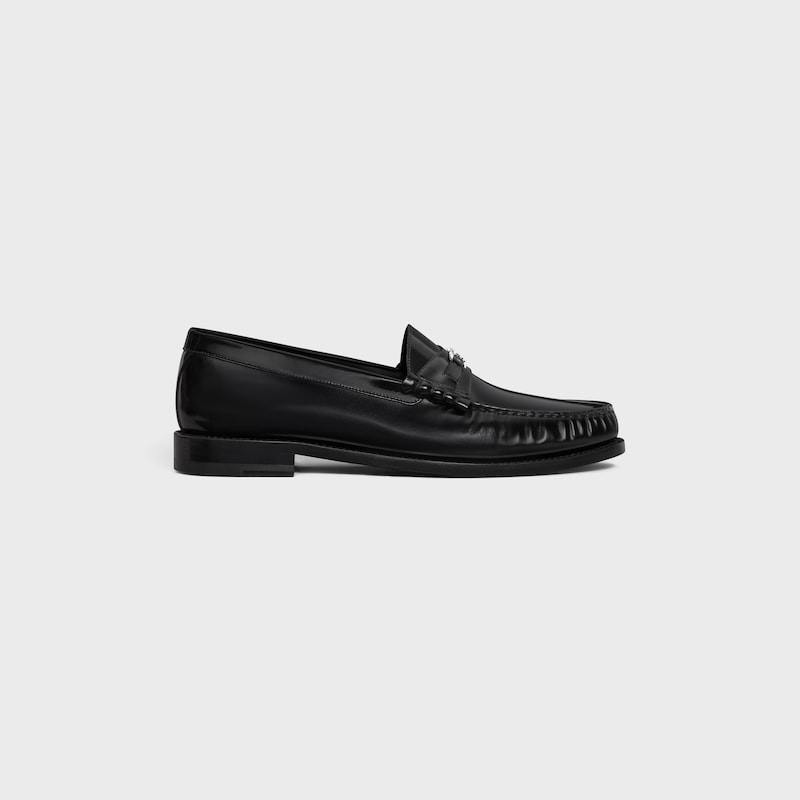 mocassins celine luco triomphe en coloris polished bull