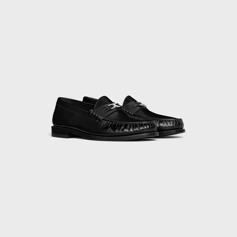 mocassins celine luco triomphe en coloris polished bull