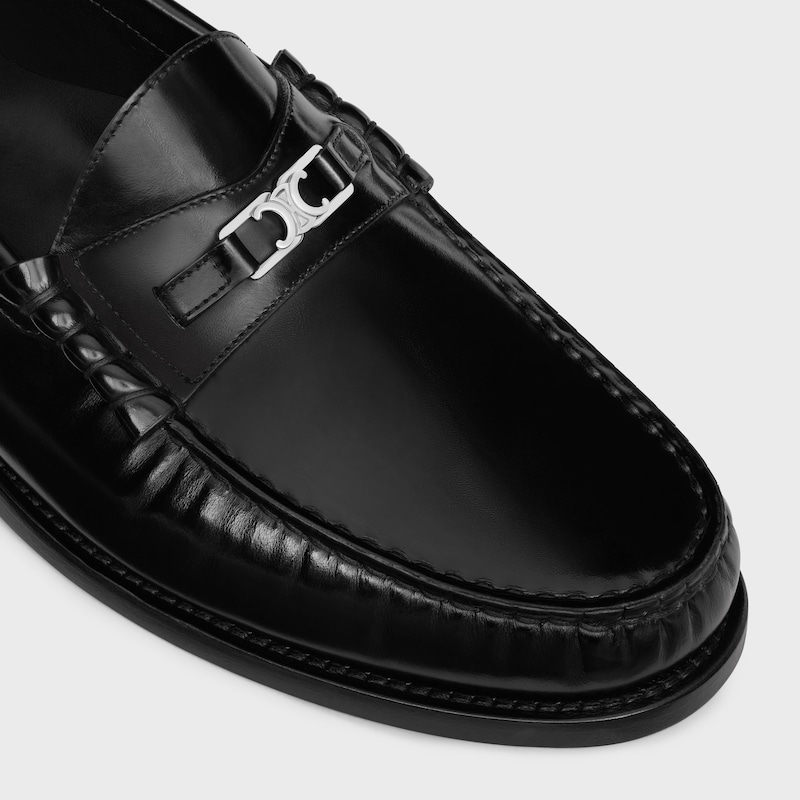mocassins celine luco triomphe en coloris polished bull