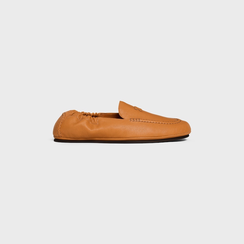 mocassin céline adam à motif triomphe en cuir de chèvre