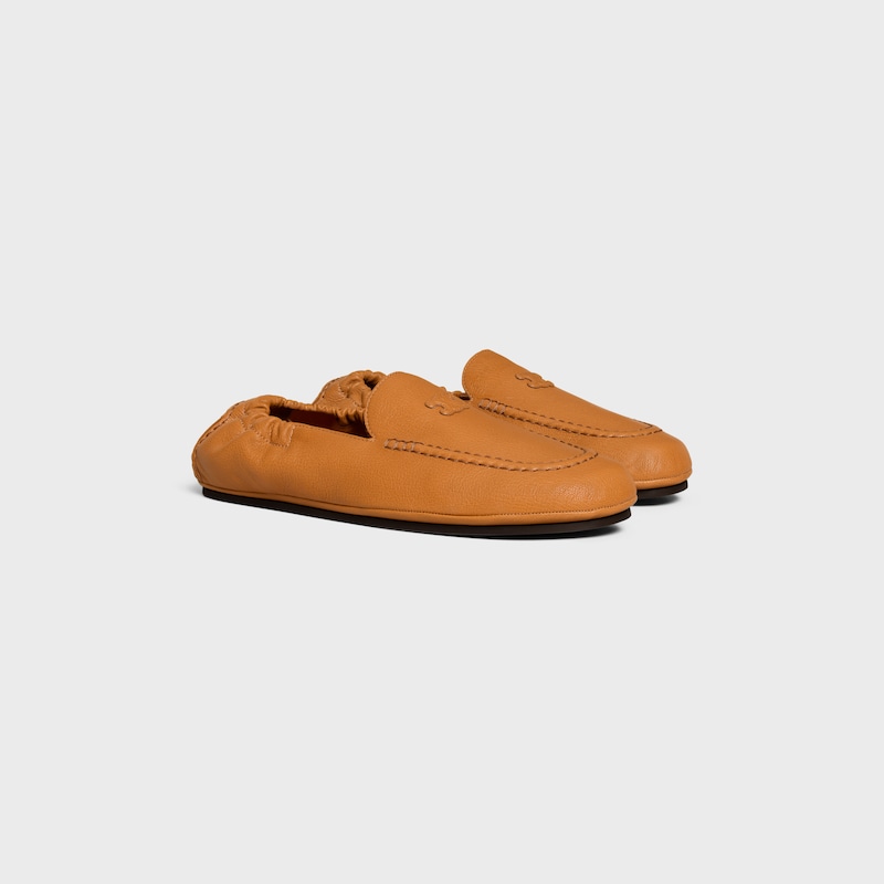 mocassin céline adam à motif triomphe en cuir de chèvre