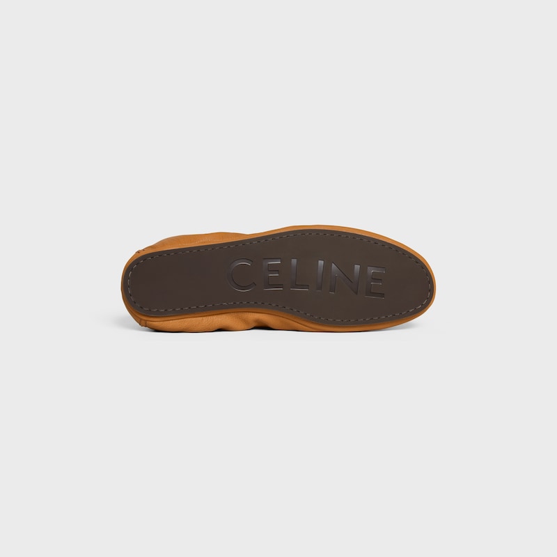 mocassin céline adam à motif triomphe en cuir de chèvre